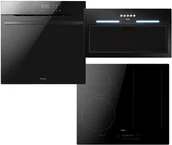 Zestawy AGD - Zestaw AGD do zabudowy Amica Piekarnik ED97619VBA+ X-TYPE STEAM + Płyta indukcyjna PIG6541PHTSUN 3.0 + Okap OMP6253BG - miniaturka - grafika 1