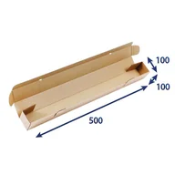 Akcesoria do pakowania - B2B Partner Tuba wysyłkowa kwadratowa, 3-warstwa, 500x100x100 mm, 30 szt KKT 3 05 - miniaturka - grafika 1
