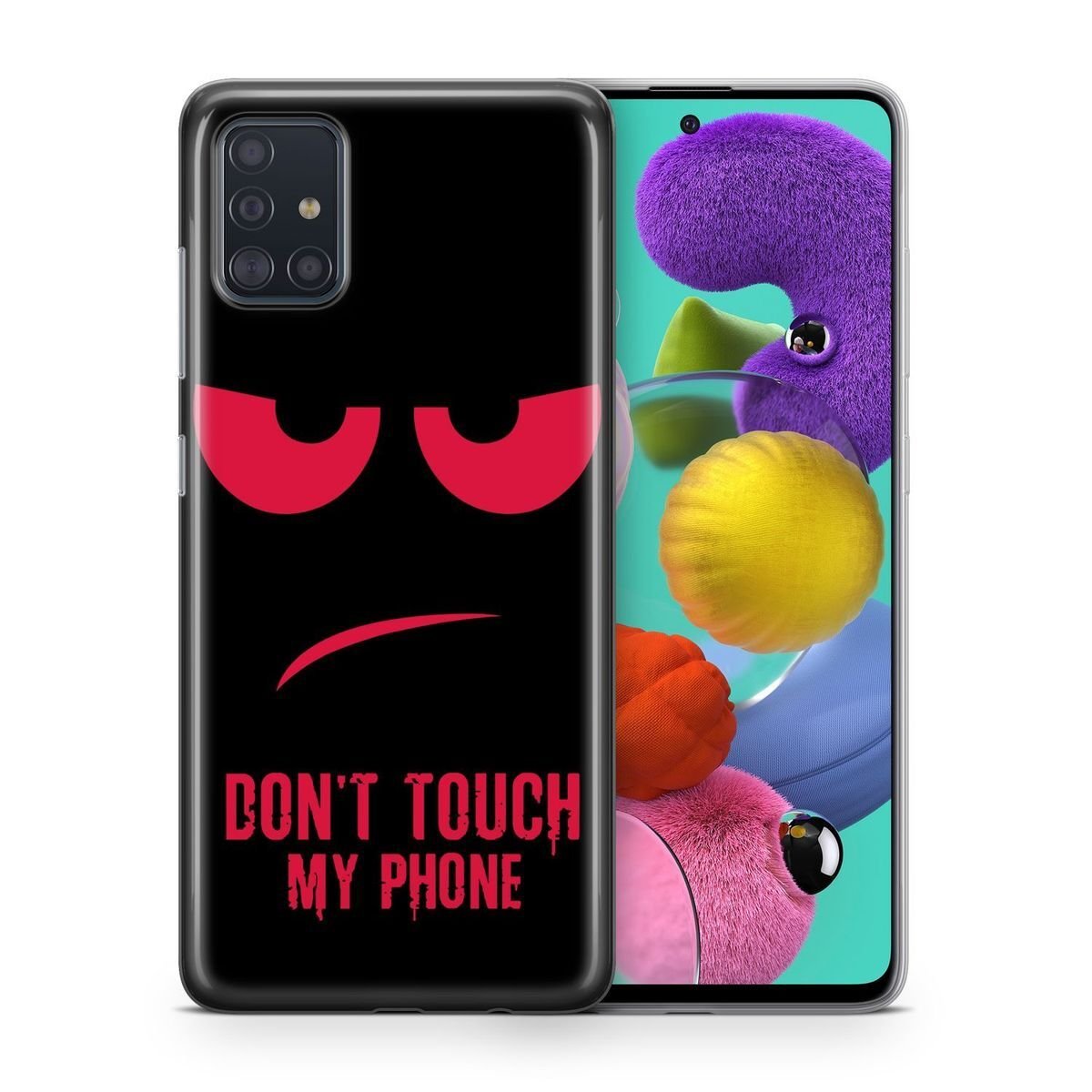 Etui na telefon komórkowy Pokrowiec ochronny na Samsung Galaxy S9 Plus Pokrowiec na etui Bumper Cases TPU, Model: Samsung Galaxy S9 Plus, Wybierz wzór: Dont Touch My Phone Red