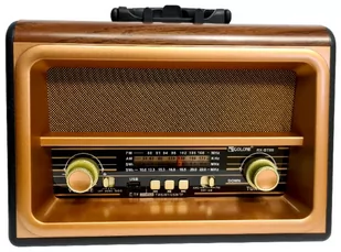 Radio Vintage Fm Akumulatorowe Z Bluetooth Usb - Radioodtwarzacze - miniaturka - grafika 1