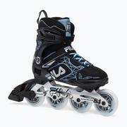 Rolki - Rolki  damskie FILA Legacy Pro 84 black/light blue - miniaturka - grafika 1