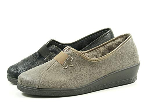 Rohde Damskie kapcie Salo niskie, czarny, czarny, 90., 40.5 EU