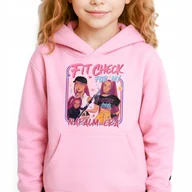 Bluzy dla dziewczynek - Bluza Dziecięca Różowa Z Kapturem NAPALM ERA Muzyka Bajka Kpop Wz - 164 cm - miniaturka - grafika 1