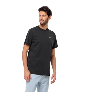 Męska koszulka Jack Wolfskin ESSENTIAL T M black - S - Koszulki męskie - miniaturka - grafika 1