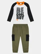 Bluzki damskie - Guess Komplet bluzka i spodnie I3BG12 I3Z13 Biały Regular Fit - miniaturka - grafika 1