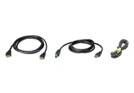 Kable komputerowe i do monitorów - ATEN 2L-7D02UHX3 kabel KVM Czarny 1,8 m 2L-7D02UHX3 - miniaturka - grafika 1
