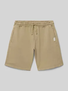 Szorty z wpuszczanymi kieszeniami i trokami ściągającymi - Spodnie i spodenki dla chłopców - miniaturka - grafika 1