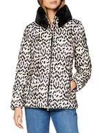 Kurtki damskie - Geox Damska kurtka pikowana W Camei, Beige Animalier, 34 - miniaturka - grafika 1