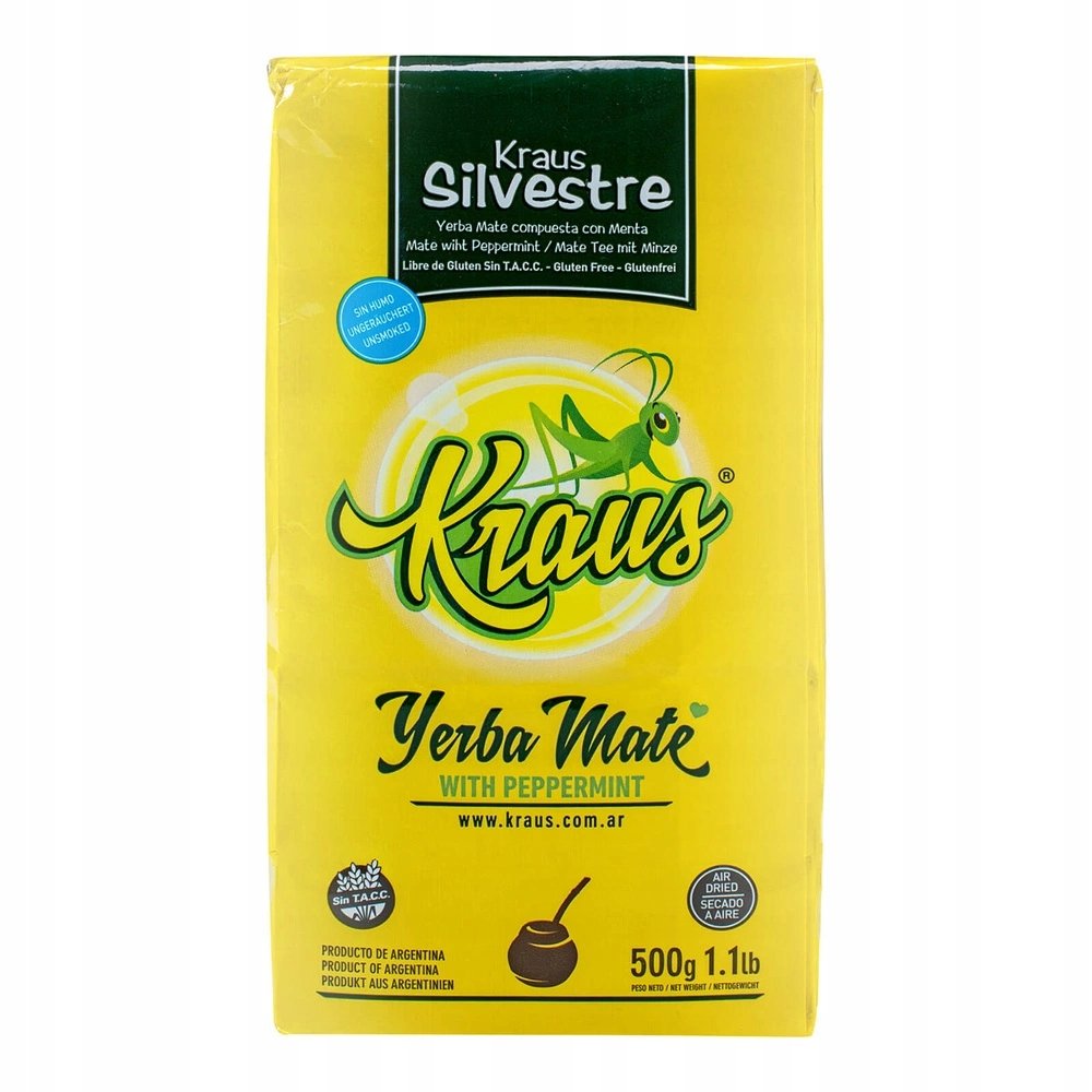 Yerba Mate Kraus Silvestre Mięta 500g 0,5kg