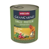 Mokra karma dla psów - animonda GranCarno Adult Superfoods Kurczak i szpinak, maliny, nasiona dyni 24x800 g - miniaturka - grafika 1