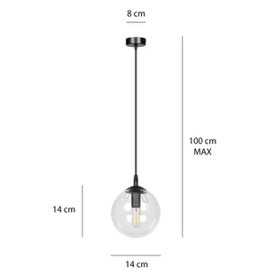 Emibig Koleos lampa wisząca 4-punktowa czarna 685/4 - Lampy sufitowe - miniaturka - grafika 6