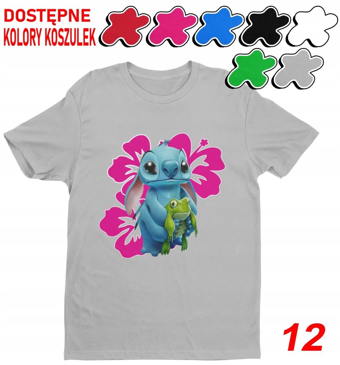 Koszulka Dziecięca Z Nadrukiem Stitch Stich Angel Dużo Wzorów -M 134-140