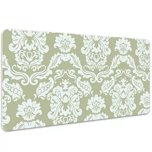 Mata ochronna na biurko Zielony ornament 100x50 cm, Dywanomat - Podkładki na biurko - miniaturka - grafika 1