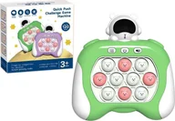 Zabawki interaktywne dla dzieci - LeanToys Gra Sensoryczna Kosmos Pop It Na Baterie Światła Dźwięki Zielony - miniaturka - grafika 1