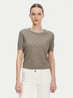 Swetry damskie - Guess Sweter W5GR05 Z3D60 Brązowy Regular Fit - miniaturka - grafika 1