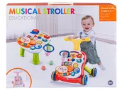 Pchacze - ﻿Chodzik Edukacyjny, Muzyczny Pchacz, Stolik BIAŁO-BŁĘKITNY - miniaturka - grafika 1