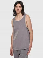 Koszulki męskie - T-SHIRT TANK TOP OVERSIZE Męska Szara TB6222 XL - miniaturka - grafika 1