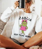 Bluzy damskie - Damska bluza z nadrukiem - miniaturka - grafika 1