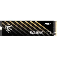 Dyski SSD - Dysk SSD MSI Spatium M460 1TB M.2 2280 PCI-E x4 Gen4 NVMe (S78-440L930-P83) - miniaturka - grafika 1