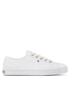 Tommy Hilfiger Tenisówki Essential Nautical Sneaker FW0FW06512 Biały - Trampki damskie - miniaturka - grafika 1