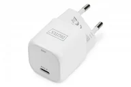 Ładowarki do telefonów - Digitus Ładowarka sieciowa mini zasilacz 1x USB-C PD 3.0 20W Biała - miniaturka - grafika 1