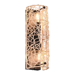Trio Rl Lovis R21142036 kinkiet lampa ścienna 2x40W E14 drewniany - Lampy ścienne - miniaturka - grafika 1
