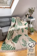Koce - Koc Bawełniano-Akrylowy 150X200 Zielony - miniaturka - grafika 1