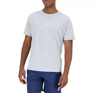 Koszulki sportowe męskie - Koszulka New Balance MT31504AG - szara - miniaturka - grafika 1