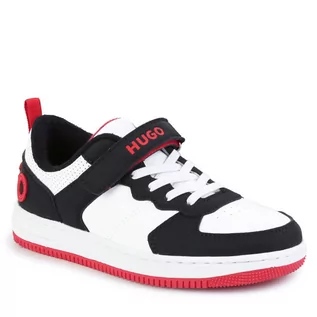 Buty dla chłopców - Sneakersy Hugo G29010 M Black 09B - grafika 1