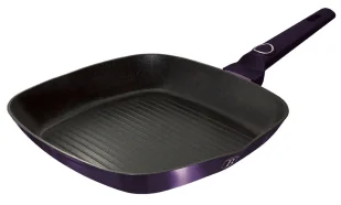 Fioletowa aluminiowa patelnia grillowa C9-M01 - Patelnie Fioletowa aluminiowa patelnia grillowa C9-M01 - Patelnie - miniaturka - grafika 1