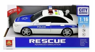 Samochód Policyjny Światło I Dźwięk Policja Auto - Samochody i pojazdy dla dzieci - miniaturka - grafika 1