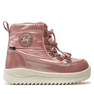 Śniegowce Leaf Nickby LNICK201Q Różowy - Buty dla dziewczynek - miniaturka - grafika 1