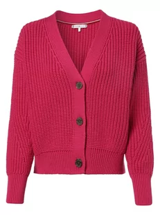 Tommy Hilfiger - Kardigan damski, wyrazisty róż - Swetry damskie - miniaturka - grafika 1