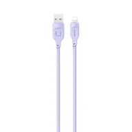 Kable - USAMS Kabel lightning Fast Charging 2,4A Lithe Series 1,2m purpurowy/purple SJ565USB03 (US-SJ565) - miniaturka - grafika 1