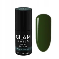 Lakiery hybrydowe - Lakier hybrydowy Glam Nails 264 Army Green 6ml - miniaturka - grafika 1