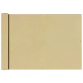Parawany - vidaXL Parawan balkonowy z tkaniny oxford 75x600 cm beż vidaXL - miniaturka - grafika 1