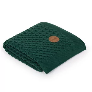 Ceba CEBA 812-110-155 Kocyk dziany 90x90 w opakowaniu prezentowym Fale Emerald - Koce i narzuty dla dzieci - miniaturka - grafika 1