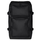 Torby na laptopy - Rains Plecak Charger Backpack 1386 Czarny - miniaturka - grafika 1