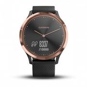 Smartwatch - Garmin Vivomove HR Sport Rose Gold with Black Silicone Band (010-01850-26) - miniaturka - grafika 1