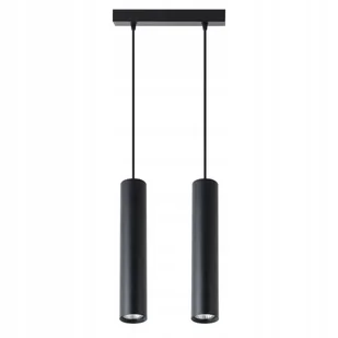 Lampa Wisząca Led 1m Sufitowa Żyrandol 2x GU10 Loft Nowoczesna Tuba - Lampy sufitowe - miniaturka - grafika 1