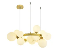 Lampy sufitowe - Brilagi - LED Żyrandol na lince MILLA 15xG9/3W/230V złoty/biały - miniaturka - grafika 1