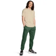 Spodnie sportowe męskie - Męskie spodnie dresowe Under Armour UA Essential Fleece Jogger - zielone - UNDER ARMOUR - miniaturka - grafika 1