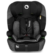 Foteliki samochodowe - Lionelo,  Fotelik LEVI ONE I-SIZE (od 80 do 150 cm), BLACK GREY, Czarny - miniaturka - grafika 1