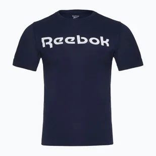 Koszulka męska Reebok Gs Linear Read Tee vector navy/white - Koszulki męskie - miniaturka - grafika 1