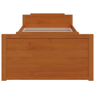 Lumarko Rama łóżka z szufladami, miodowy brąz, sosnowa, 90 x 200 cm - Łóżka - miniaturka - grafika 5