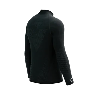 COMPRESSPORT Bluza biegowa męska SEAMLESS ZIP SWEATSHIRT black melange - Bluzy sportowe męskie - miniaturka - grafika 7