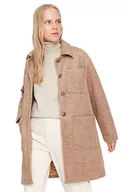 Płaszcze damskie - Klasyczny płaszcz - brązowy - regularny, Wielbłądzi, 64 - miniaturka - grafika 1