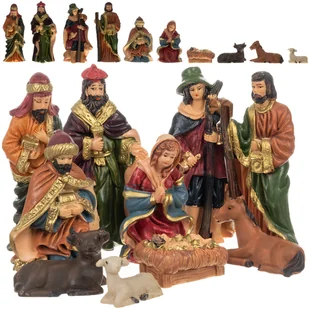 Figurki do Szopki Bożonarodzeniowej Figury 10 szt Szopka Bożonarodzeniowa RUHHY - Ozdoby bożonarodzeniowe - miniaturka - grafika 1