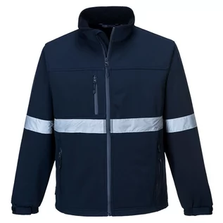 Kurtki męskie - Portwest Workwear Iona kurtka softshell (3L) TK54 EU/UK, niebieski TK54NARM - grafika 1