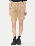 Spodenki damskie - Napapijri Szorty materiałowe N Nice W NP0A4IEX Beżowy Loose Fit - miniaturka - grafika 1